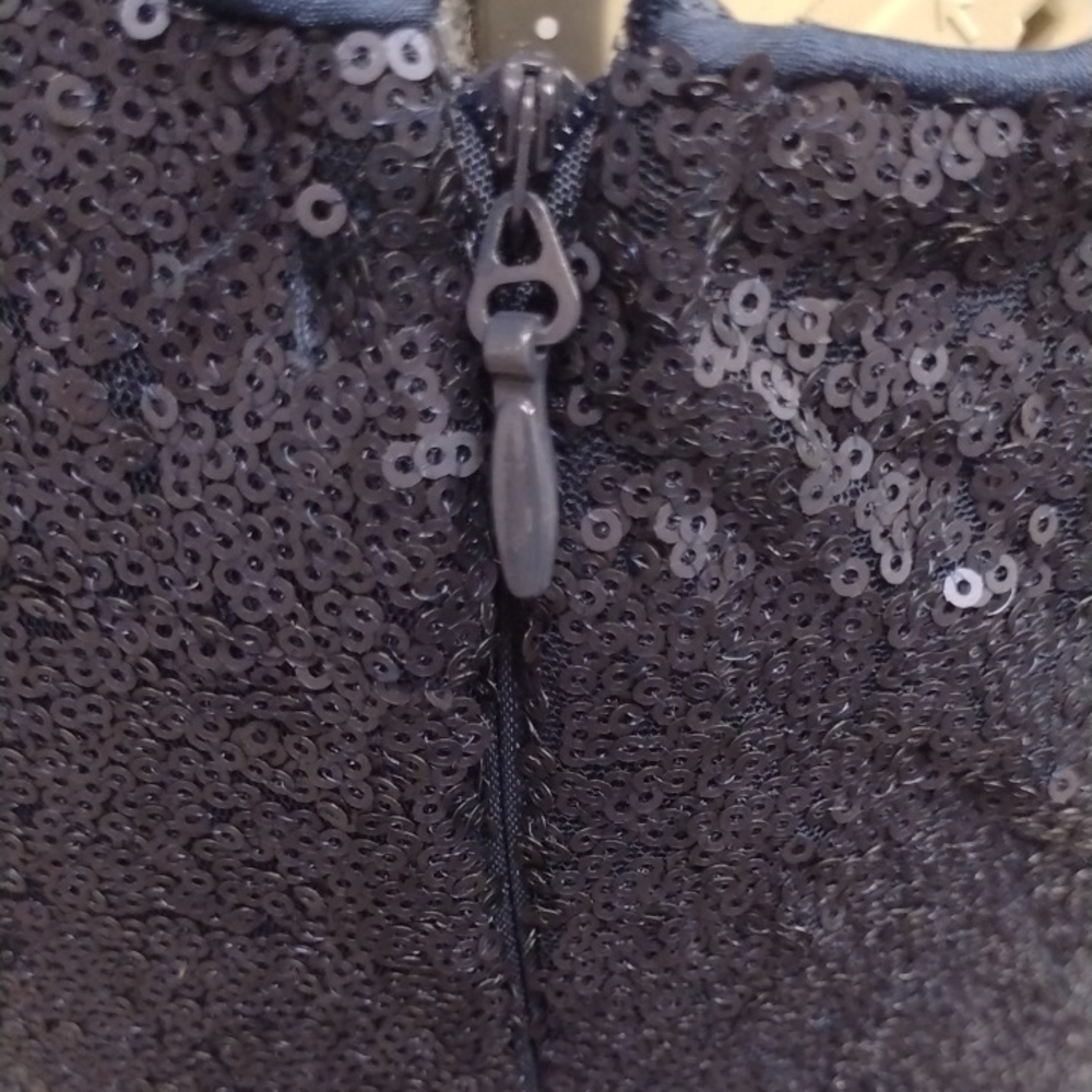 Lulu's Navy Sequin Mini Dress, Wedding Guest, Party Dress, Formal. - Picture 5 of 15